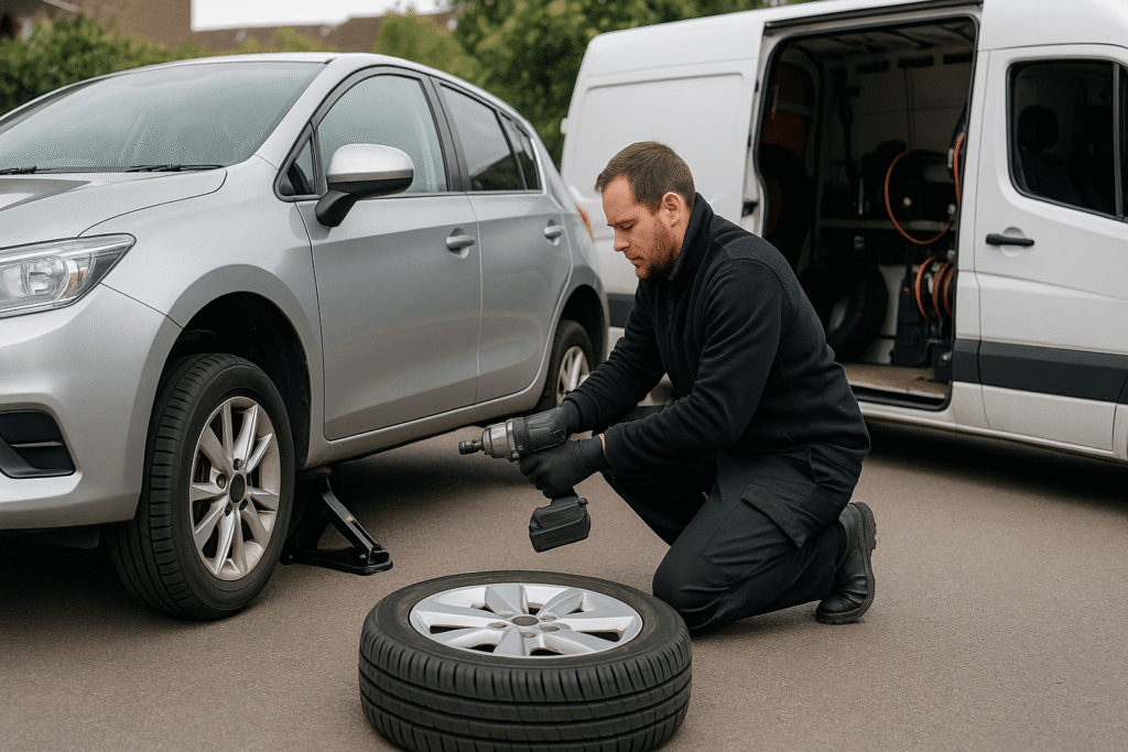 reliable mobile tyre change van in Sussex reliable mobile tyre change